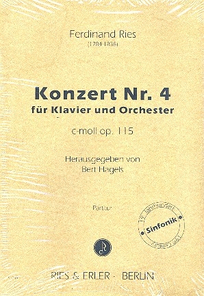 Konzert c-Moll Nr.4 op.115 fr Klavier und Orchester Partitur