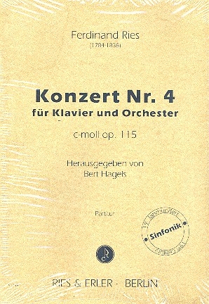 Konzert c-Moll Nr.4 op.115 fr Klavier und Orchester Partitur