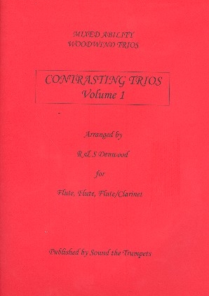 Contrasting Trios Vol. 1 for 3 flutes (2 flutes and clarinet) score and parts