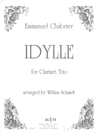 Idylle for 2 clarinets and bass clarinet score and parts