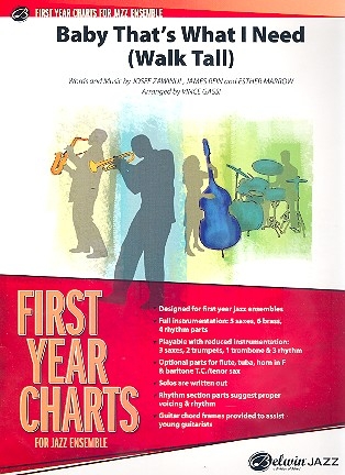 Baby that's what I need (Walk talk): for jazz ensemble score and parts