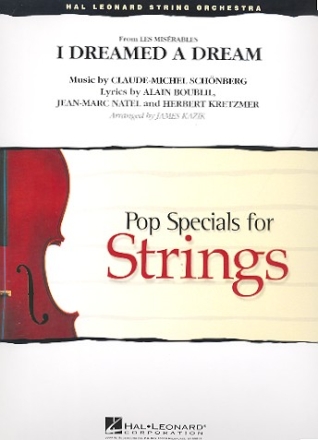 I dreamed a Dream for string orchestra score and parts (strings 8-8-4-4-4-4)