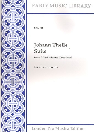 Suite from Musikalisches Kunstbuch for 4 instruments 4 scores