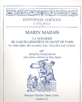 La sonnerie de Sainte-Genevive du Mont de Paris for violin (flute/alto recorder). bass viol (cello) and Bc score and parts (Bc realised)