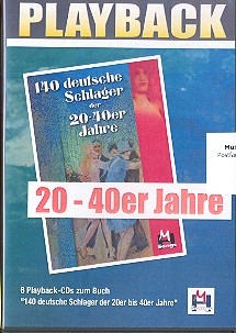 140 deutsche Schlager der 20-40er Jahre  6 CD's (Playbacks)