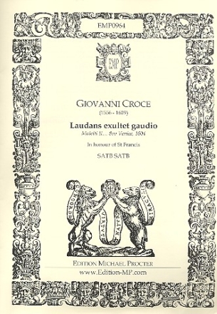 Laudans exultet gaudio for double chorus a cappella score