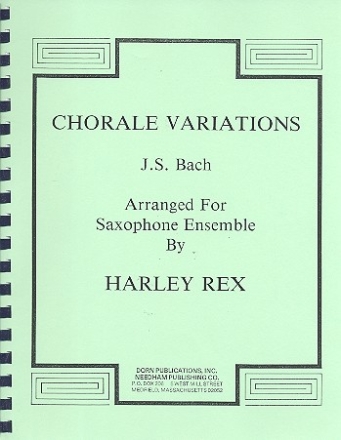 Chorale Variations for saxophone ensemble score and parts