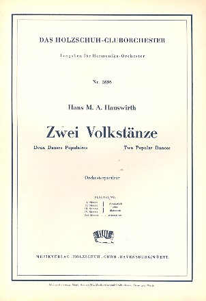 2 Volkstnze fr Harmonikaorchester Partitur