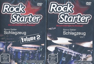 Rockstarter Band 1-3 fr Schlagzeug 3 DVD's