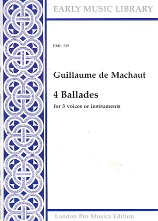 4 Ballades for 3 voices (instruments) (SAT) score (frz)