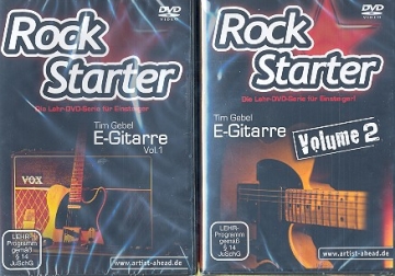 Rockstarter Band 1-3  fr E-Gitarre 3 DVD's