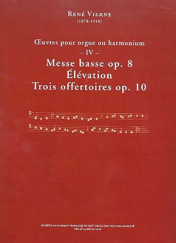 Oeuvres vol.4 pour orgue (harmonium)