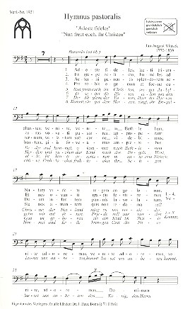 Hymnus pastoralis fr gem Chor und Instrumente Chorpartitur (dt/en)