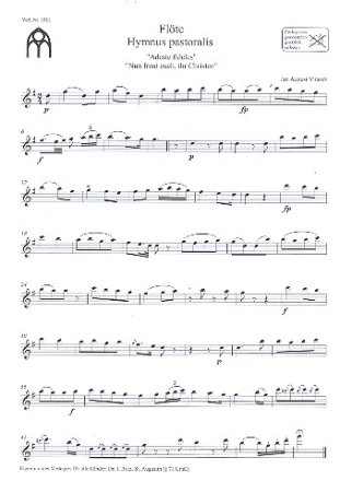 Hymnus pastoralis fr gem Chor und Instrumente Stimmensatz