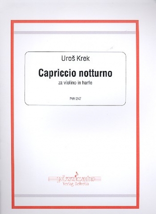 Capriccio notturno fr Violine und Harfe Partitur und Stimme