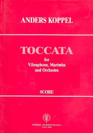 Toccata for vibraphone, marimba and orchestra score