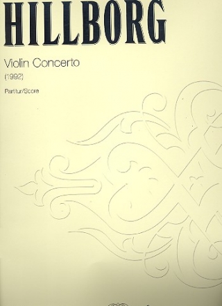 Konzert (erste Fassung 1992) - fr Violine und Orchester Partitur