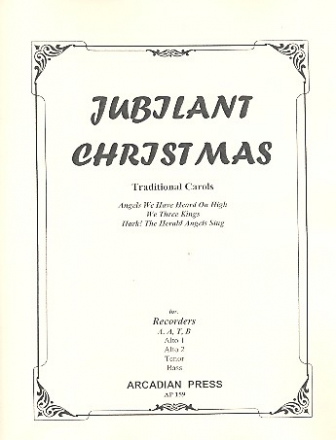 Jubilant Christmas for 4 recorders (AATB) score and parts