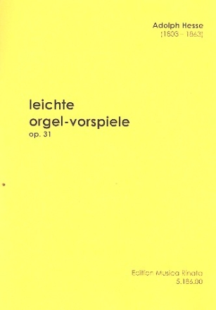 8 leichte Orgelvorspiele op.31 fr Orgel