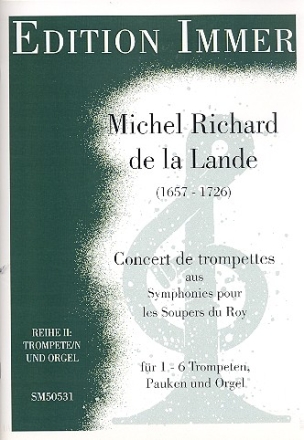 Concert de trompettes fr 1-6 Trompeten, Pauken und Orgel Partitur und Stimmen