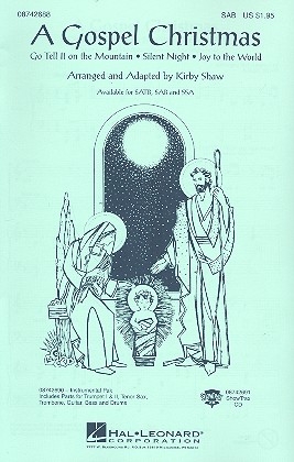 A Gospel Christmas for mixed chorus (SAB) and piano score