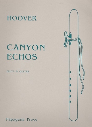 Canyon Echoes for flute and guitar score and flute part
