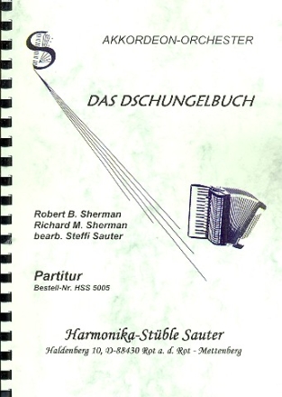 Das Dschungelbuch: fr Akkordeonorchester Partitur