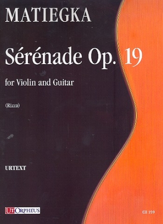 Serenade op.19 for violin and guitar score and parts