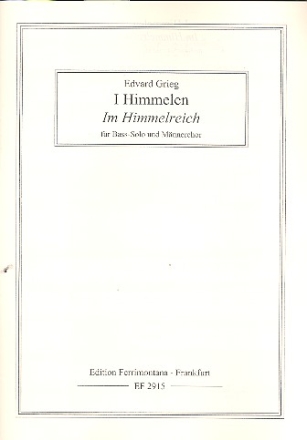 Im Himmelreich fr Bass und Mnnerchor a cappella Partitur (dt/nor)