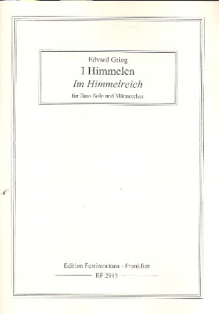 Im Himmelreich fr Bass und Mnnerchor a cappella Partitur (dt/nor)