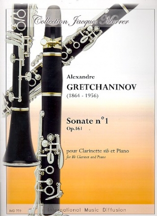 Sonate no.1 op.161 pour clarinette et piano