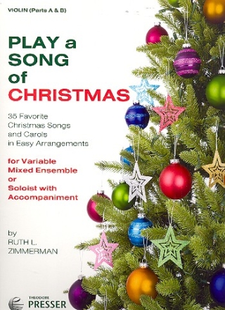 Play a Song of Christmas for flexible ensemble violon (parts A and B)