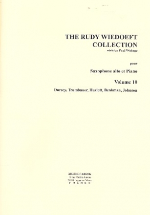 The Rudy Wiedoeft Collection vol.10 for alto saxophone and piano