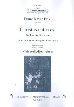 Christus natus est fr gem Chor, Streicher und Orgel (2 Hrner ad lib) Stimmensatz