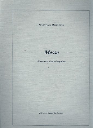 Messe (Alternate al canto gregoriano)  partitura