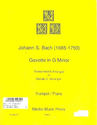 Gavotte in g Minor for trumpet and piano