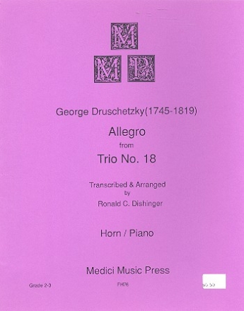 Allegro from Trio no.18 for horn and piano