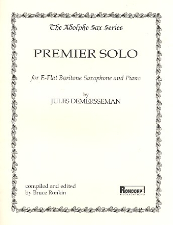 Premier Solo for baritone saxophone and piano