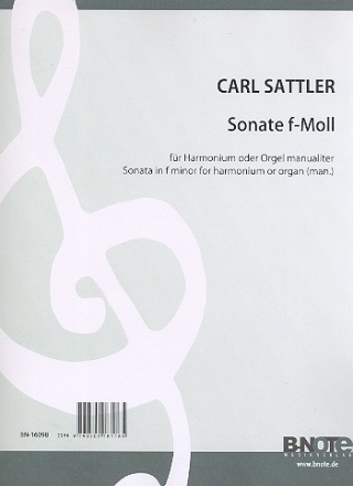 Sonate f-Moll op.19 fr Harmonium (Orgel manualiter)