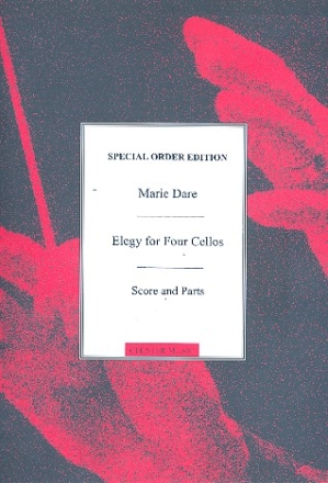 Elegy for 4 cellos score and parts,  archive copy