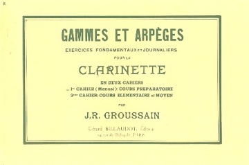 Gammes et arpges vol.1 pour clarinette