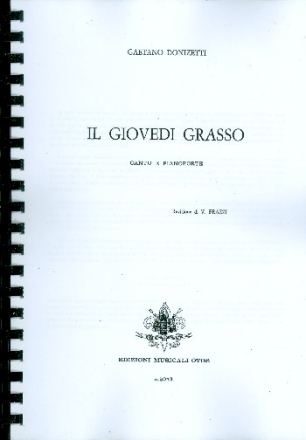 Il giovedi grasso  Klavierauszug (it),  (Archivkopie)