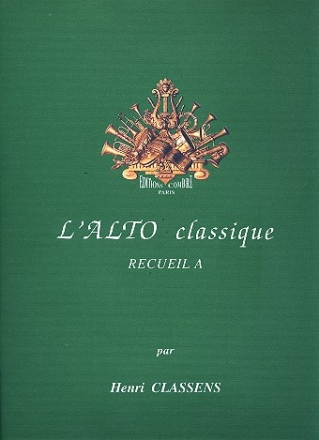 L'alto classique vol.A pour alto et piano