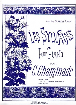 Les sylvains op.60 pour piano