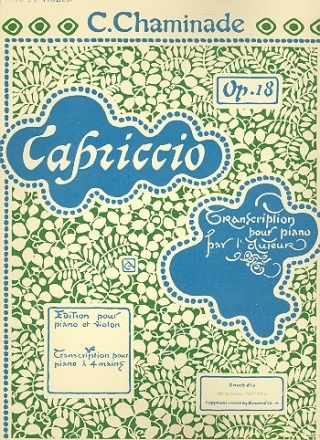 Capriccio op.18 pour violon et piano