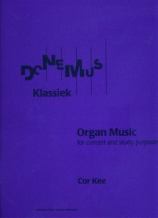 Organ Music for Concert and Study Purposes  score