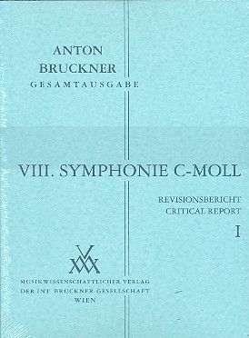 Sinfonie c-Moll Nr.8 fr Orchester Revisionsbericht (in 2 Bnden)