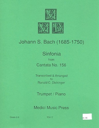 Sinfonia from Cantata no.156 for trumpet and piano