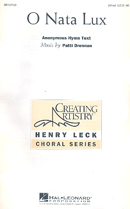 O nata lux for melody instrument, 2 part chorus and piano score