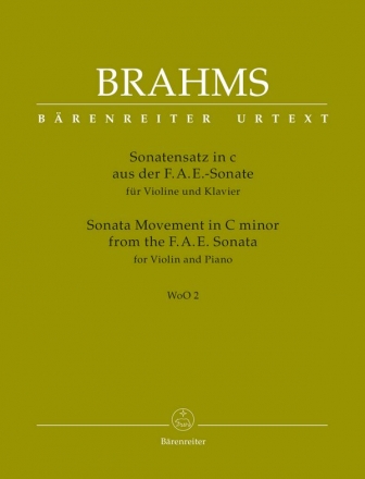 Sonatensatz c-Moll aus der F.A.E.-Sonate WoO2 fr Violine und Klavier